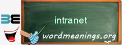 WordMeaning blackboard for intranet